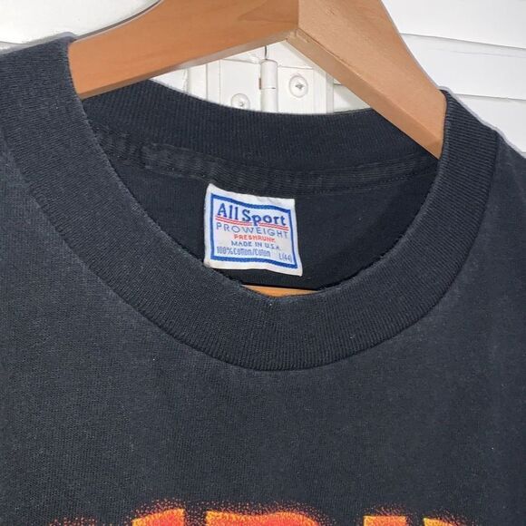 Vintage Black Graphic Single Stitch Three Stooges Size Large - Picture 5 of 12